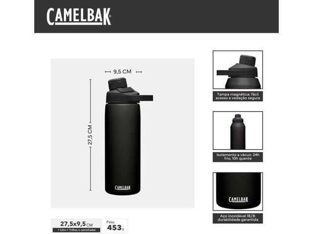 CamelBak Chute Mag 32oz Vacuum Insulated Stainless Steel Water Bottle, Black