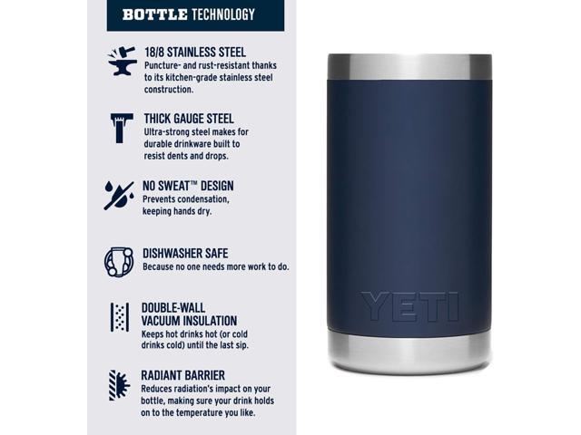 YETI Rambler Jr. 12 oz Kids Bottle, with Straw Cap