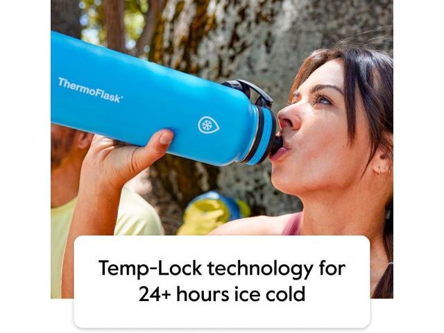 ThermoFlask Kids Bottle with Straw Lid - Durable & Dishwasher-Safe Water Bottles & Lids - Leak-Proof Bottle Lid Design - Reusable Water Bottles for...