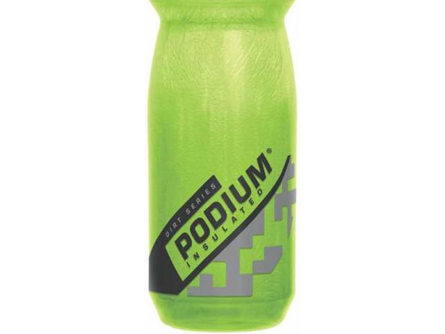 CamelBak Podium Dirt Series Chill Insulated Mountain Bike Squeeze Water Bottle Lime, 21oz