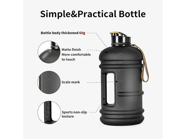 TOOFEEL 2 Liter Water Bottles - Half Gallon Water Bottle BPA Free - Ideal for Gym, Big Water Jug, Reusable Sports Bottle with Measurements Marked...