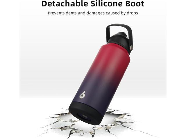 BJPKPK Water Bottle with Straw Lid, 24oz Vacuum Insulated Water Bottles, Metal Stainless Steel Thermos for Sports, Travel, BPA Free Leak Proof...