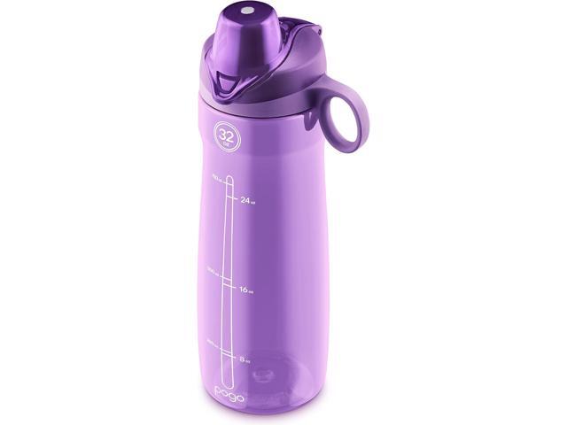 Pogo Plastic Water Bottle with Chug Lid and Carry Handle, Reusable, BPA Free, Dishwasher Safe, Perfect for Travel, School, Outdoors, and Gym ...
