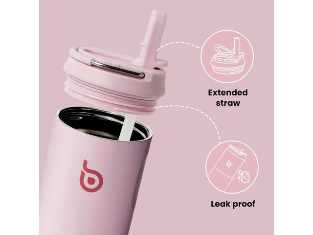 BOTTLE BOTTLE Insulated Water Bottle 24oz with Straw Lid and Handle for Sports Travel Gym Stainless Steel Water Bottles Double-Wall Vacuum Metal...
