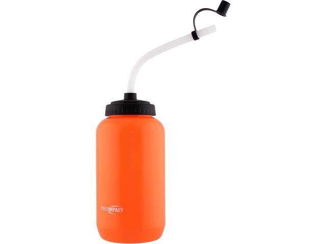 Pro Impact Squeezable Water Bottle Bendable Long Straw - LDPE BPA Free Plastic - Hydration for Baseball Hockey Gym MMA Yoga Boxing Cycling Softball...