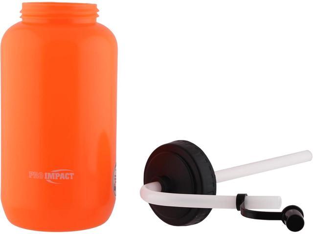 Pro Impact Squeezable Water Bottle Bendable Long Straw - LDPE BPA Free Plastic - Hydration for Baseball Hockey Gym MMA Yoga Boxing Cycling Softball...