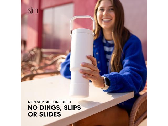Simple Modern Trek Pivot 40oz Flip Straw Tumbler with Handle Water Bottle & Boot Interchangeable Straw & Chug Lids Insulated Stainless...