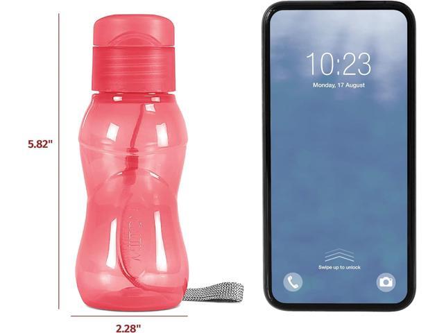 MILTON 8 pack 6 oz Kids Water Bottle for School Leak Free Flip Lid- Portable Small Sports Water Bottle for Adults Carry Strap Party Favors for Kids...