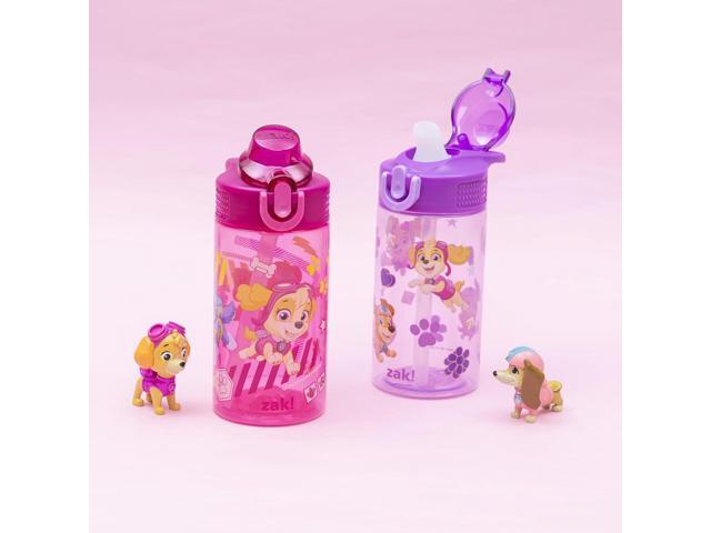 Zak Designs PAW Patrol Sage Kids Water Bottle For School or Travel, 16oz Durable Plastic Water Bottle With Straw, Handle, and Leak-Proof, Pop-Up...