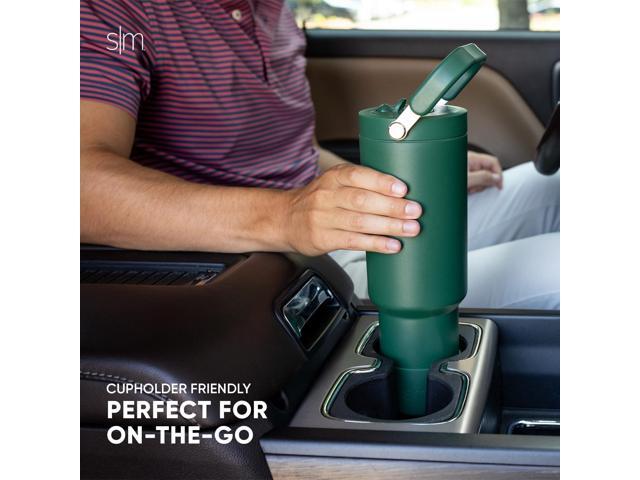Simple Modern Trek Pivot 40oz Flip Straw Tumbler with Handle Water Bottle & Boot Interchangeable Straw & Chug Lids Insulated Stainless...