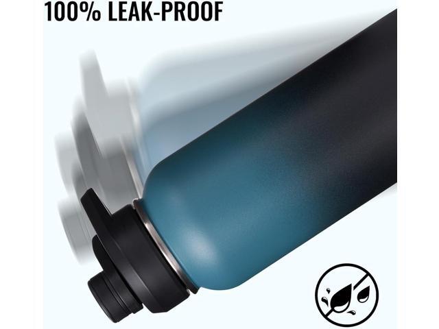 32 oz Insulated Water Bottle with Handle, 304 Stainless Steel Water Bottles with Wide Mouth, Double Wall Vacuum Sports Water Bottle, BPA Free, Keep...