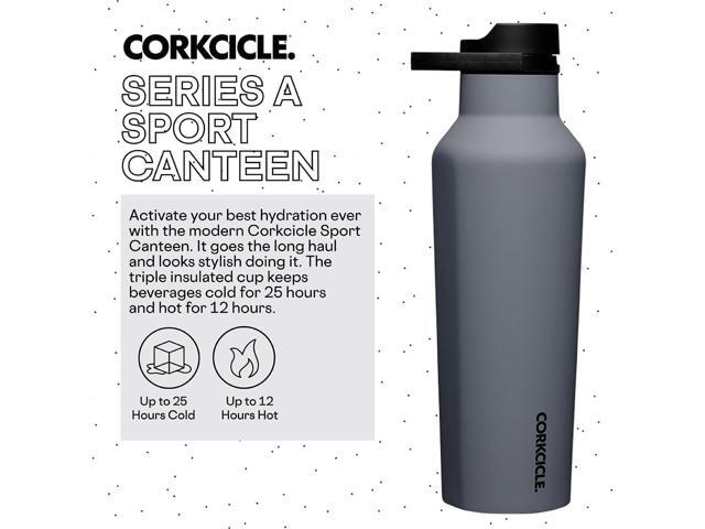 Corkcicle Sport Canteen Insulated Tumbler, Hammerhead, 20 oz Reusable Water Bottle Keeps Beverages Cold for 25 Hours & Hot 12 Hours Cupholder...