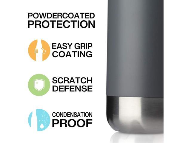 MEWAY 17oz Sport Water Bottle 4 Pack Vacuum Insulated Stainless Steel Sport Water Bottle Leak-Proof Double Wall Cola Shape Water Bottle,Keep Drinks...