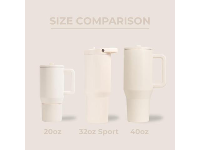HydroJug Sport - Stainless Steel Tumbler with Straw, Vacuum Insulated, 32oz Leakproof Water Bottle, Ergonomic Design, Reusable, Dishwasher Safe,...