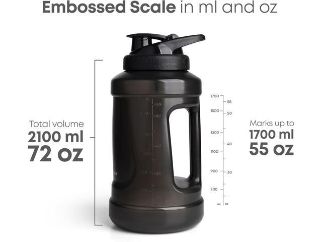 Smartshake Ultimate Jug 2100ml / 72 oz Leak Proof Screw on lid - BPA Free, Sports Water Bottle - Perfect for Gym - 2.1 Litre Large Clear...
