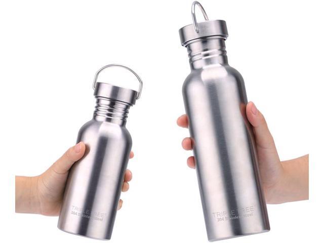TRIPLE TREE 34 OZ Uninsulated Single Walled Stainless Steel Sports Water Bottle 18/8 Food Grade for Cyclists, Runners, Hikers, Beach Goers,...
