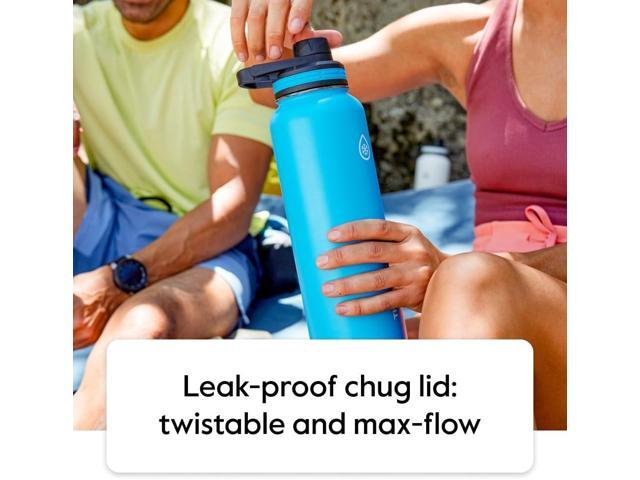 ThermoFlask Bottle with Spout Lid - Stainless Steel Water Bottles with Double-Wall Insulation & BPA-Free Spout Lids - Leak-Proof Reusable Bottles &...
