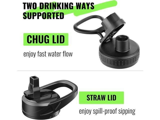 64 oz Glass Water Bottle With Straw and Handle, Half Gallon Sports Motivational Water Jug Flask with Silicone Sleeve, Large Water Cup with Time...