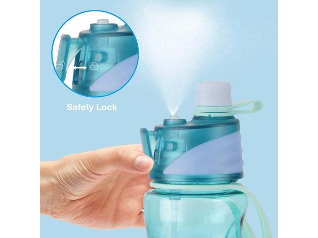 FEIJIAN Mist Water Bottle,32oz Sports Water Bottle with 2-IN-1 Mist & Sip Function, BPA-Free Plastic Water Bottles, Misting Water Bottle, Leakproof...