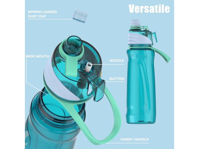 FEIJIAN Mist Water Bottle,32oz Sports Water Bottle with 2-IN-1 Mist & Sip Function, BPA-Free Plastic Water Bottles, Misting Water Bottle, Leakproof...
