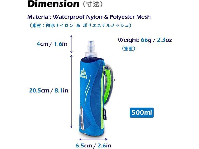 TRIWONDER Handheld Water Bottle for Running, Quick Grip Chill 17 oz Handheld Soft Water Bottle with Hand Strap Hydration Pack, BPA Sport Soft Flask...