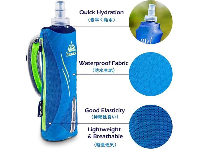 TRIWONDER Handheld Water Bottle for Running, Quick Grip Chill 17 oz Handheld Soft Water Bottle with Hand Strap Hydration Pack, BPA Sport Soft Flask...