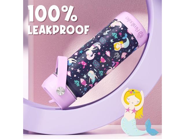Fimibuke Kids Insulated Water Bottle, 18oz BPA FREE Kids Cups with Straw Double Wall Vacuum Tumbler 18/8 Stainless Steel Leak Proof Toddler Water...