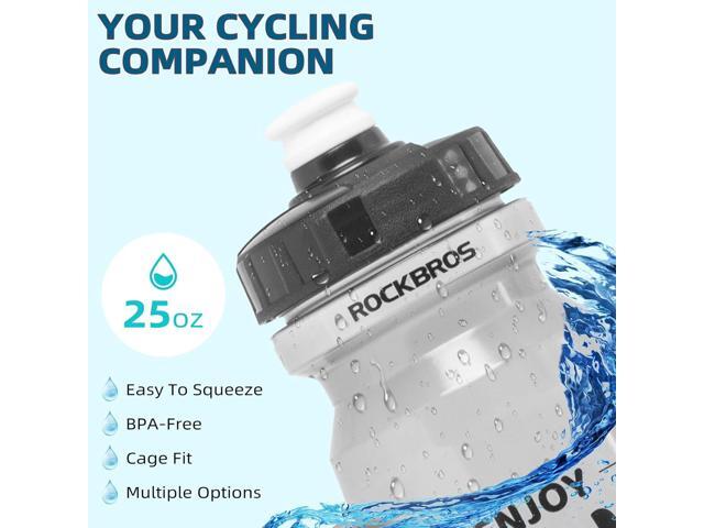 ROCKBROS Cycling Water Bottle, 20-25oz Cycling Bottle, BPA-Free