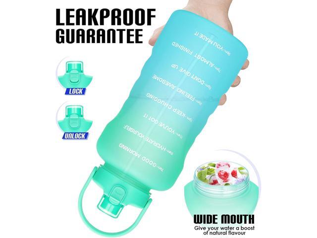 HydroPal 1 Gallon Water Bottles with Straw, 128 oz / 3.8L Water Bottle BPA Free Innovative 2-IN-1 Lid Gym Bottle with Times to Drink Motivational,...