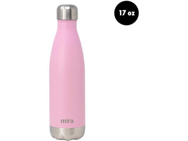MIRA 17 Oz Stainless Steel Vacuum Insulated Water Bottle - Double Walled Cola Shape Thermos - 24 Hours Cold, 12 Hours Hot - Reusable Metal Water...