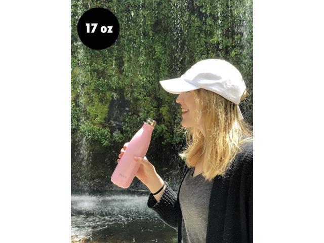 MIRA 17 Oz Stainless Steel Vacuum Insulated Water Bottle - Double Walled Cola Shape Thermos - 24 Hours Cold, 12 Hours Hot - Reusable Metal Water...