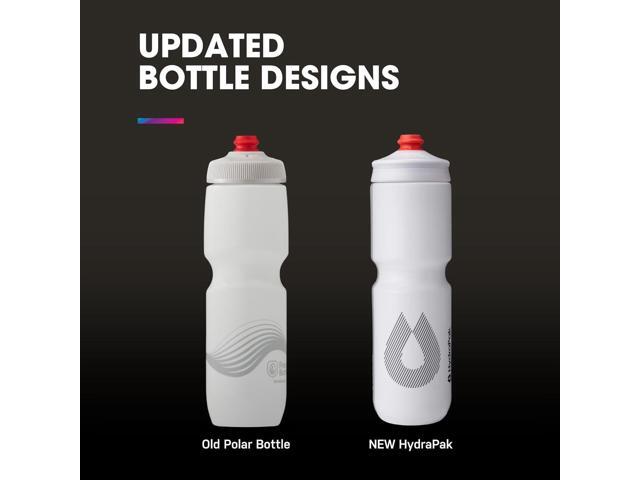 Polar Bottle Breakaway Single Wall by HydraPak (20oz, 24oz, 30oz) - BPA-Free, Cycling & Sports Squeeze Bottle