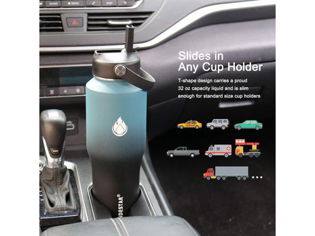 SENDESTAR Water Bottle 32oz,2 Lids(Straw lid),Wide Mouth Stainless Steel Vacuum Insulated Double Wall Keep Liquids Cold or Hot All Day,Sweat Proof...