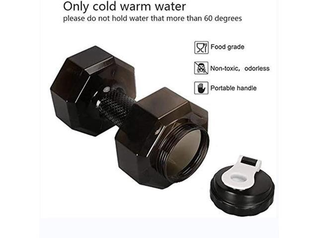 2.6L / 88oz Dumbbell Shape Water Bottle, Portable Weight Water Bottles, Dumbbells Travel Cup, PETG Eco-Friendly Cup for Gym, Yoga, Running,...