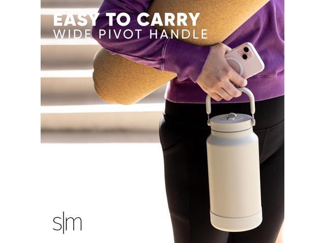 Simple Modern Trek Pivot Half Gallon Water Bottle Jug with Handle & Boot Interchangeable Straw & Chug Lids Large Insulated Stainless Steel ...