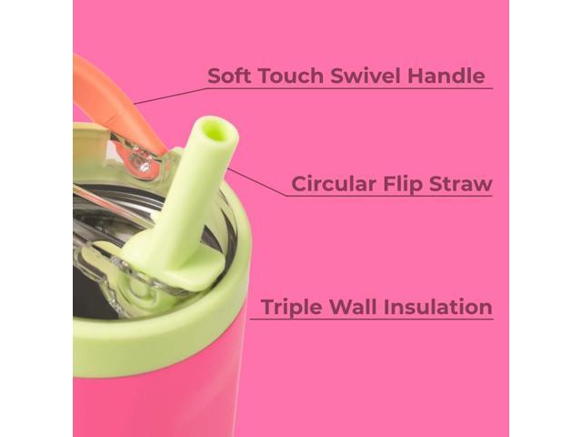 HydroJug Sport - Stainless Steel Tumbler with Straw, Vacuum Insulated, 32oz Leakproof Water Bottle, Ergonomic Design, Reusable, Dishwasher Safe,...