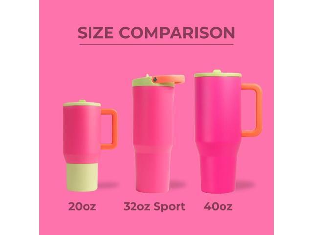 HydroJug Sport - Stainless Steel Tumbler with Straw, Vacuum Insulated, 32oz Leakproof Water Bottle, Ergonomic Design, Reusable, Dishwasher Safe,...