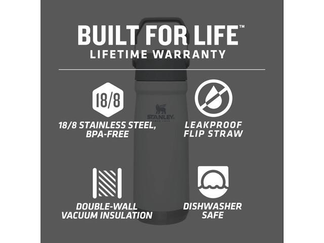 Stanley IceFlow Stainless Steel Water Jug with Straw, Vacuum Insulated Water Bottle for Home and Office, Reusable Tumbler with Straw Leak Resistant...