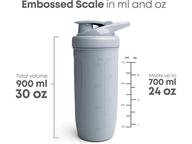Smartshake Reforce Stainless Steel Harry Potter Lumos Style Shaker Bottle (900 ML /30oz) Lightweight Resistance Sports Shaker Bottle with a Soft...