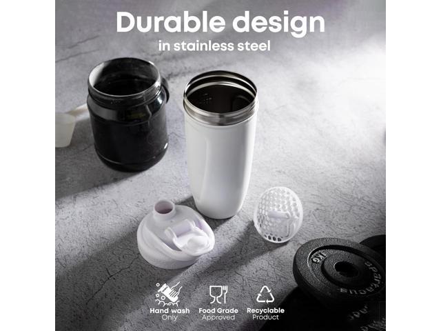 Smartshake Reforce Stainless Steel Harry Potter Lumos Style Shaker Bottle (900 ML /30oz) Lightweight Resistance Sports Shaker Bottle with a Soft...