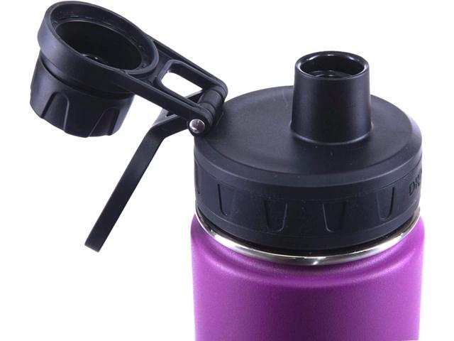 DRINCO Stainless Steel Water Bottle Spout Lid Vacuum Insulated Double Wall Water Bottle Wide Mouth (40oz 32oz 22oz 18oz 14oz) Leak Proof Keep Cold...