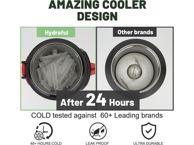 Hydraful Gallon Water Bottle, 128 oz Large Insulated Stainless Steel Sports Water Jug, Large Triple Wall Vacuum Insulation Water Bottle-Keeps Cold...
