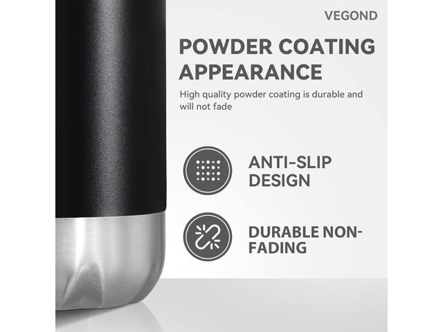 VEGOND 17oz Stainless Steel Water Bottles Bulk, Reusable Metal Sports Water Bottle Keeps Drink Hot and Cold, BPA Free Double Wall Vacuum Cola Shape...
