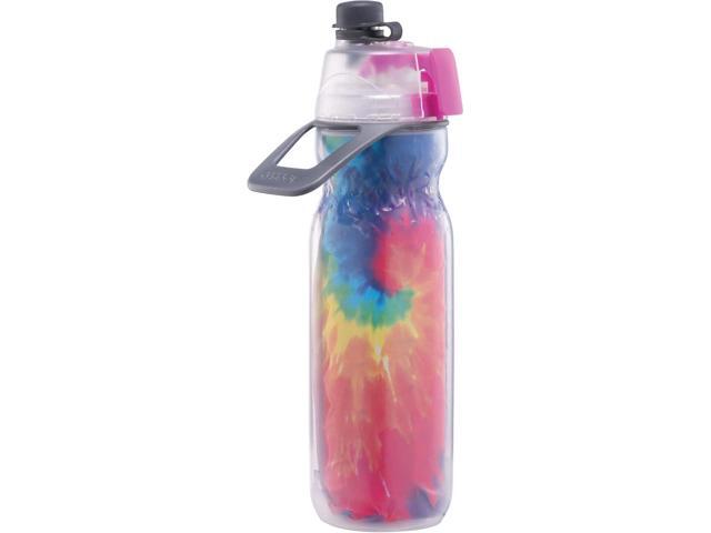 O2COOL Mist 'N Sip Misting Water Bottle 2-in-1 Mist And Sip Function With No Leak Pull Top Spout Reusable Sports Water Bottle - 20 oz (Tie...