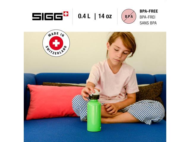 Sigg - Kids Water Bottle - KBT - Made in Switzerland - Neutral Taste - Leakproof - Lightweight - School, Sports - 14 Oz