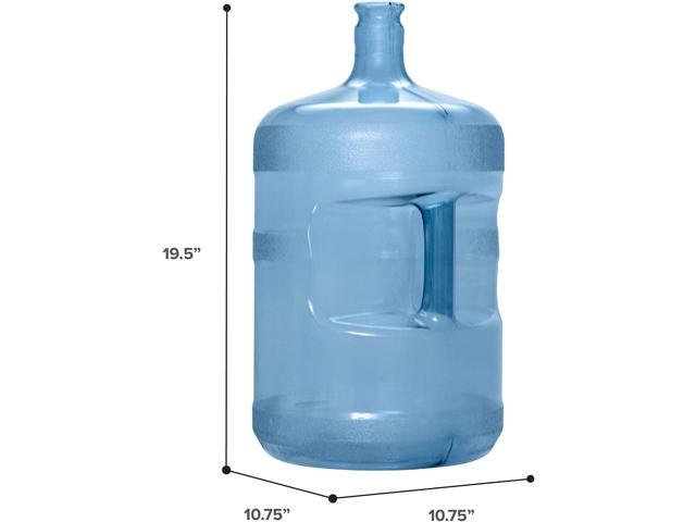 Brio 5 Gallon Plastic Crown Cap Reusable Water Bottle Container