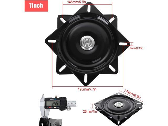 2 Pack 7 inch Bar Stool Swivel Plate 360° Swivel Replacement Seat Swivel Base Square Rotating Swivel Plate for Recliner Chair & Bar Stool with 220...