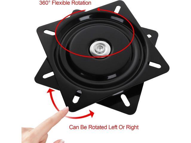 2 Pack 7 inch Bar Stool Swivel Plate 360° Swivel Replacement Seat Swivel Base Square Rotating Swivel Plate for Recliner Chair & Bar Stool with 220...