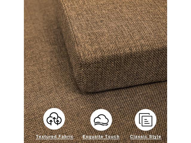4PCS Linen Soft Foam Seat Cushion 14x10x2 Inches Bar Stool Cushions Square Thickened Recliner Cushion Chair Cushion with Removable Cover...