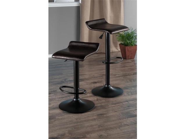 Winsome Pairs Stool, Espresso/Black